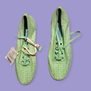 Keds Women's Light Green Patterned Sneakers